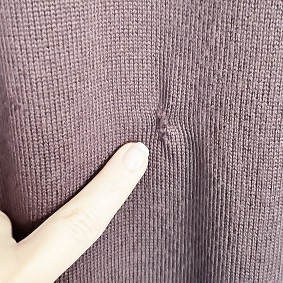 Aritzia Wilfred Brown Wool Long Sleeve Button Front Duster Cardigan Sweater - Picture 3 of 5